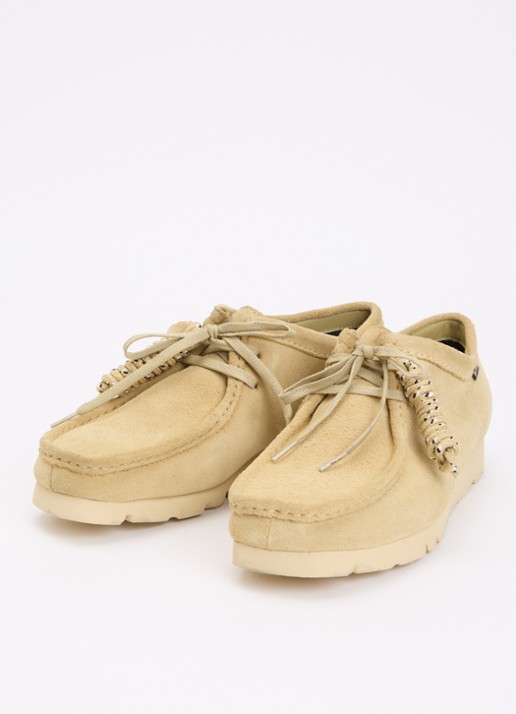 Clarks Originals Wallabee Gore-Tex veterschoen van suède  - detail 2 khaki