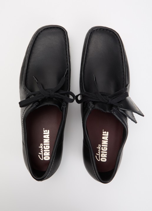 Clarks Originals Wallabee veterschoen van leer - detail 3 zwart