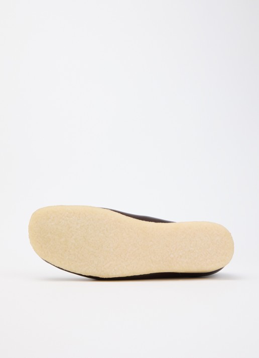 Clarks Originals Wallabee veterschoen van leer  - detail 4 donkerbruin