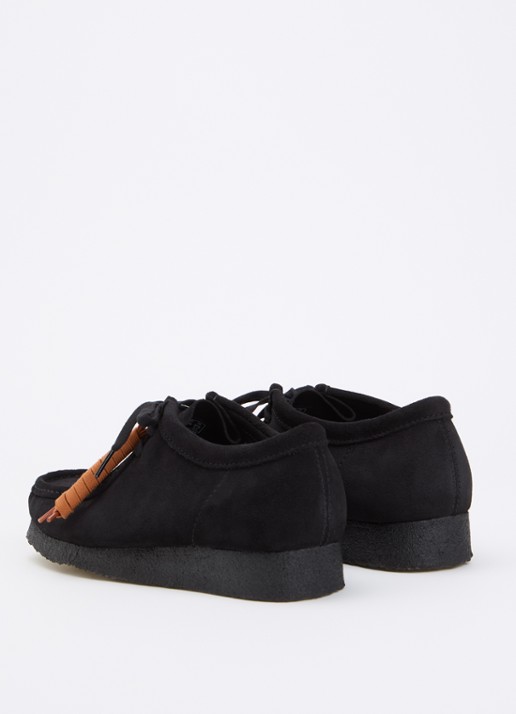 Clarks Originals Wallabee veterschoen van suède - achterkant 2 zwart