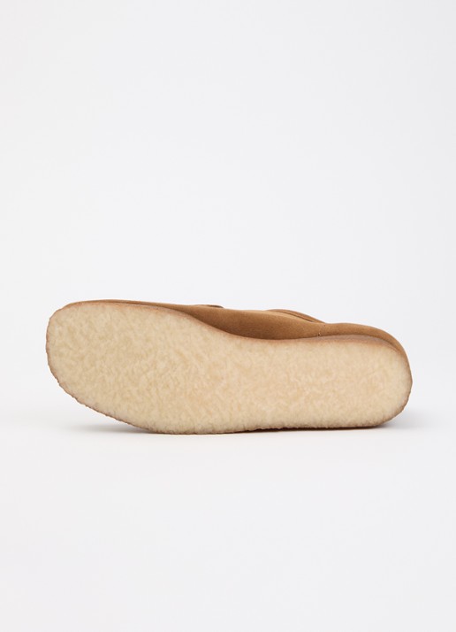 Clarks Originals Wallabee veterschoen van suède - detail 4 cognac