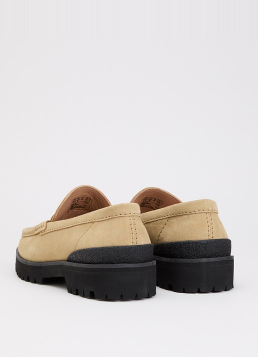 Clarks Originals Yukoner loafer van suède - achterkant 5 camel