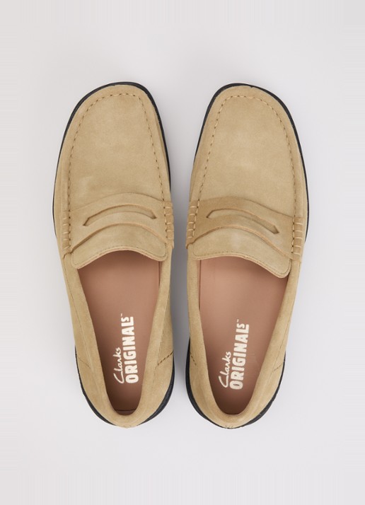 Clarks Originals Yukoner loafer van suède - detail 2 camel