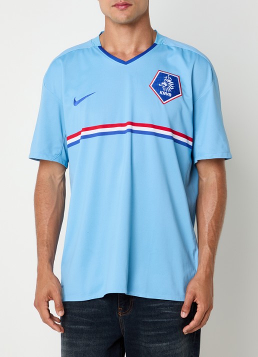 Classic Football Shirts 2008-10 Netherlands Van Persie voetbalshirt - achterkant blauw