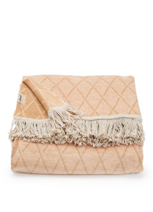 Claudi Dias plaid 150 x 200 cm - voorkant beige