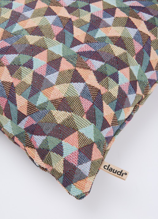 Claudi Graphic Pyramid sierkussen 45 x 45 cm - detail 4 multicolor