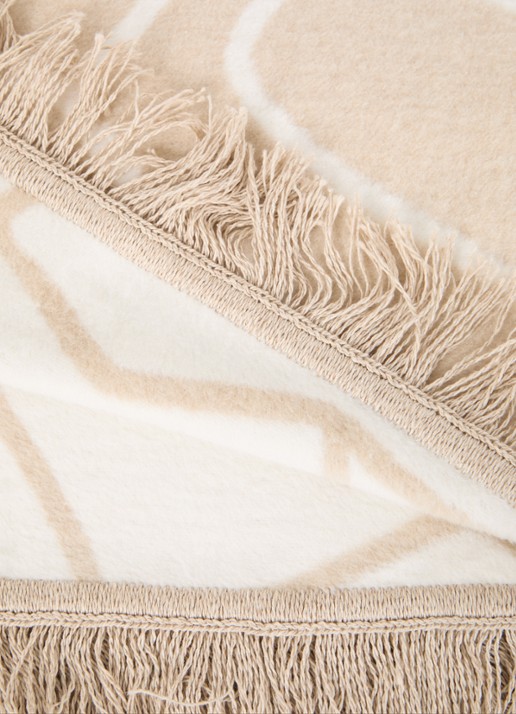Claudi Linea plaid in katoenblend 150 x 200 cm - detail 3 beige
