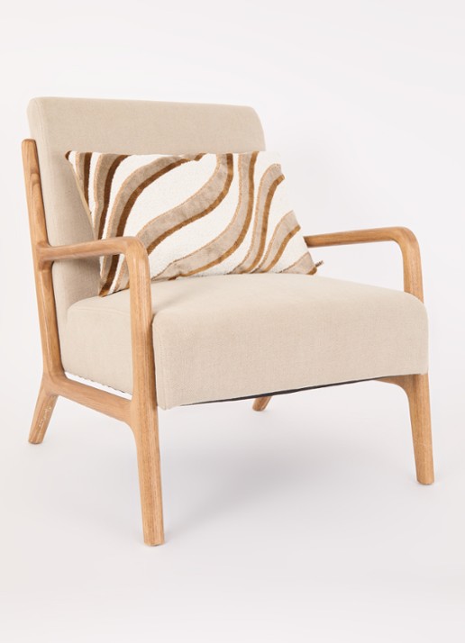 Claudi Moretta sierkussen 40 x 60 cm - voorkant 4 beige