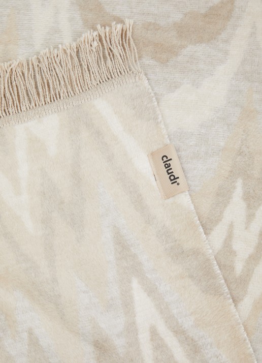 Claudi Patty plaid 150 x 200 cm - detail beige