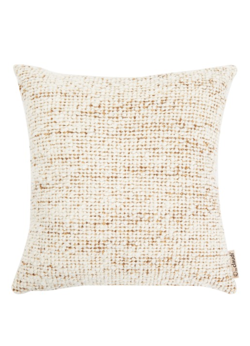 Claudi Piazza Exclusive sierkussen 45 x 45 cm - voorkant 3 gebroken wit