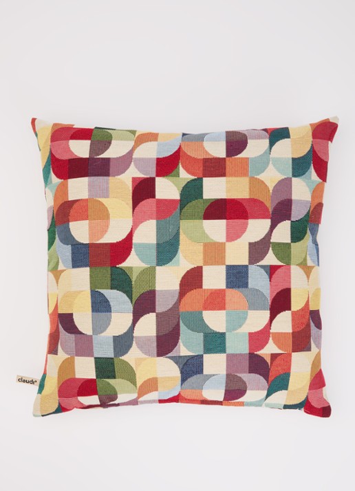 Claudi Shapes sierkussen 45 x 45 cm - detail 3 multicolor