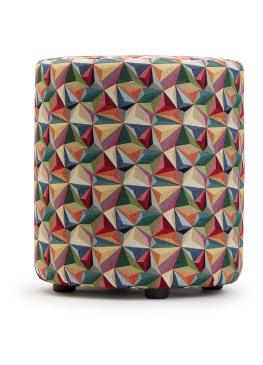 Claudi Small poef 48 cm  - voorkant multicolor
