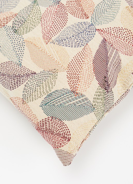 Claudi Stitch Leaf sierkussen 45 x 45 cm - detail 4 beige