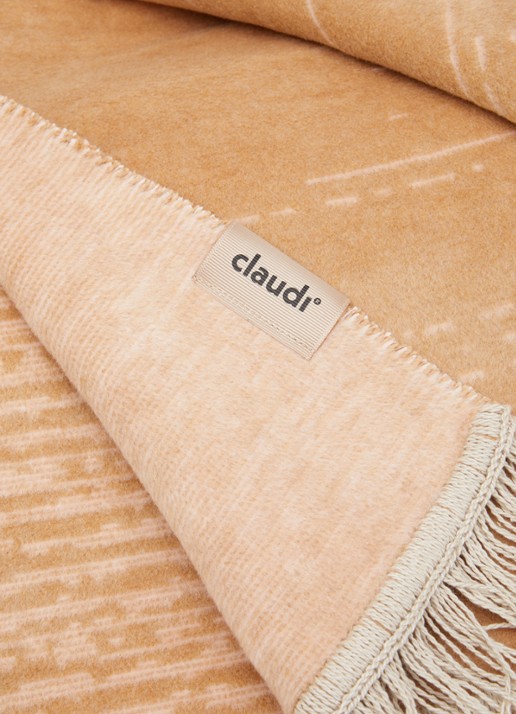 Claudi Streps plaid 150 x 200 cm - detail 3 beige