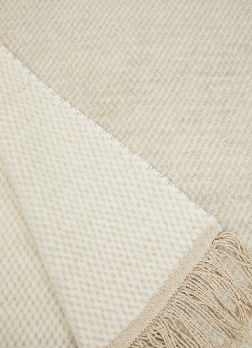 Claudi Unami Plaid 150 x 200 cm - detail 3 lichtgrijs
