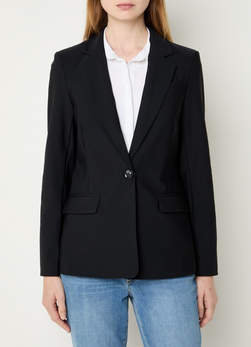 Claudia Sträter Blazer van travelstof met klepzakken en stretch