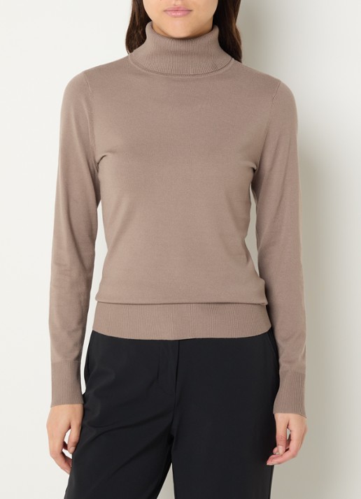 Claudia Sträter Fijngebreide pullover met col