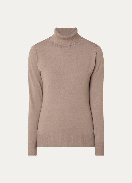 Claudia Sträter Fijngebreide pullover met col