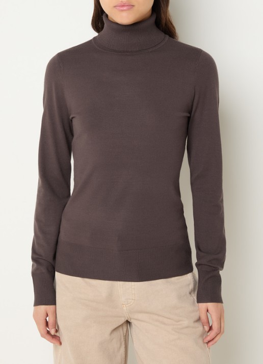 Claudia Sträter Fijngebreide pullover met col
