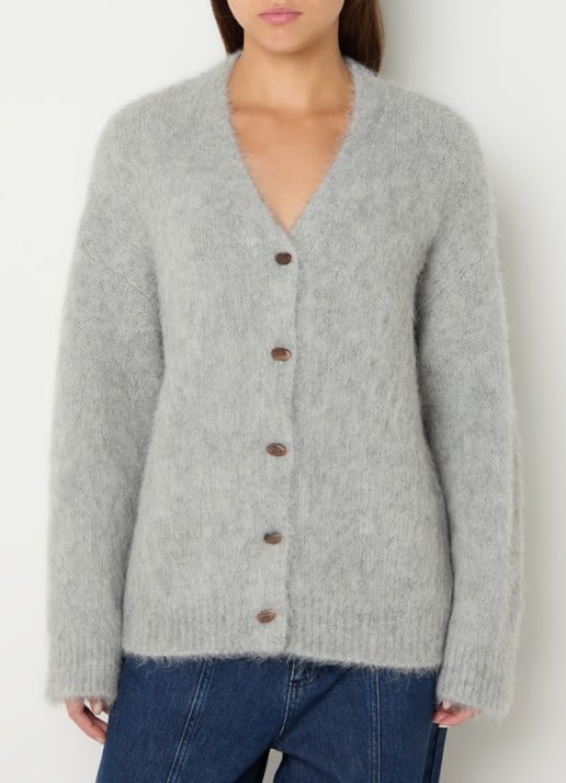 Claudia Sträter Grofgebreid vest in alpaca wolblend