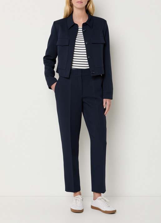 Claudia Sträter Jack met borstzakken - voorkant 4 donkerblauw