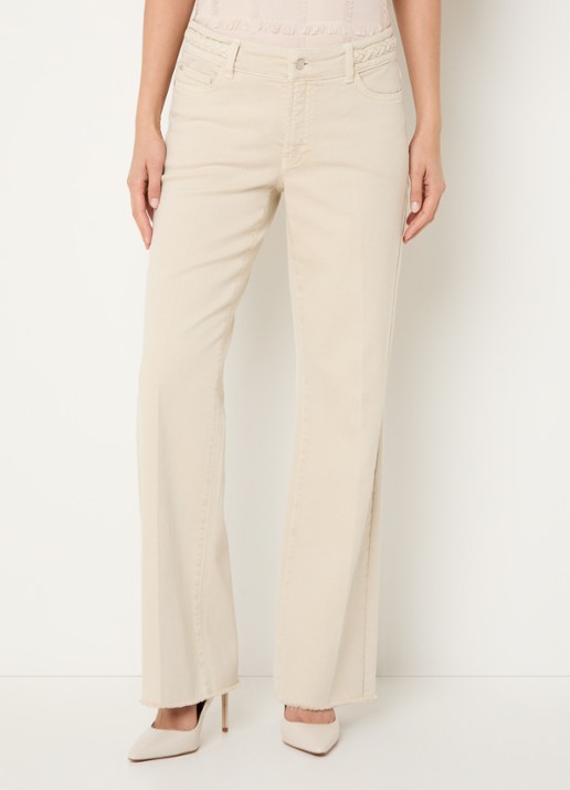 Claudia Sträter Low waist straight leg jeans met gekleurde wassing