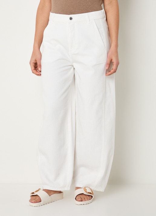 Claudia Sträter Mid waist balloon fit jeans met gekleurde wassing