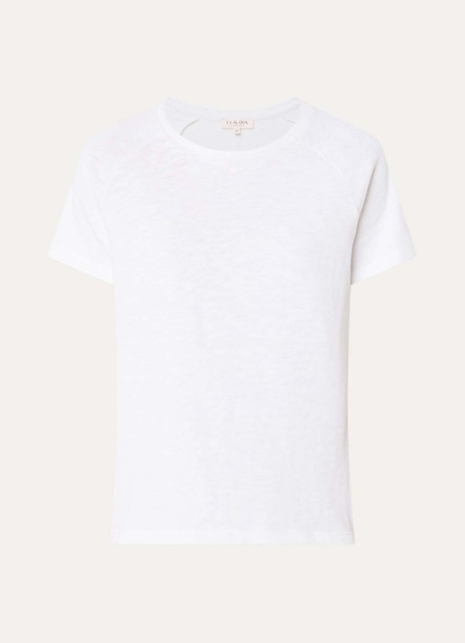 Claudia Sträter T-shirt met ronde hals - voorkant wit