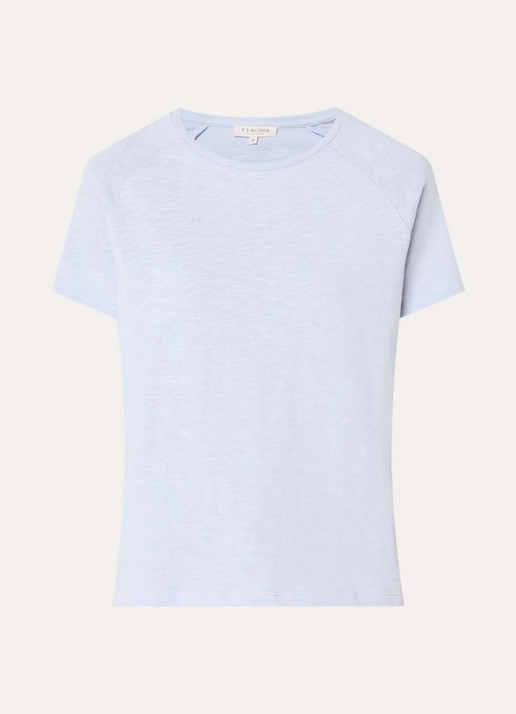 Claudia Sträter T-shirt met ronde hals - voorkant 3 lichtpaars