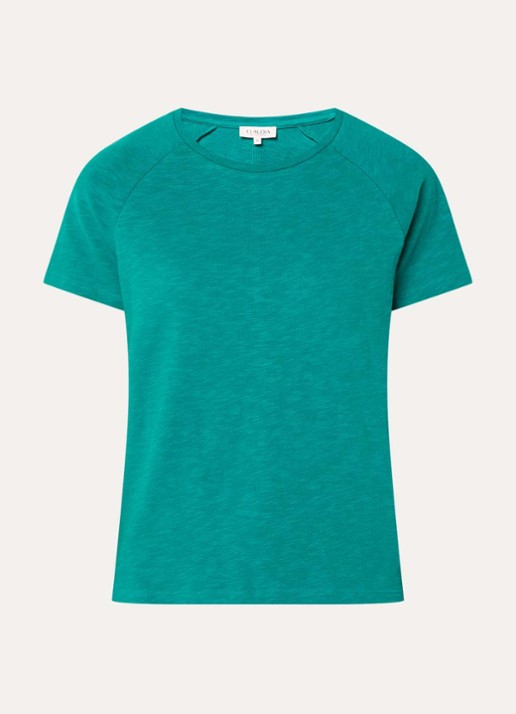 Claudia Sträter T-shirt met ronde hals - voorkant 2 zeegroen