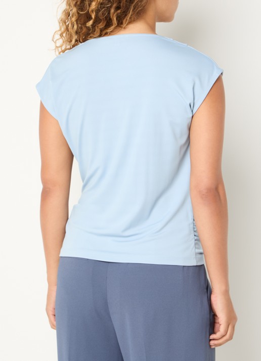 Claudia Sträter T-shirt met ronde hals - achterkant 4 blauwgrijs