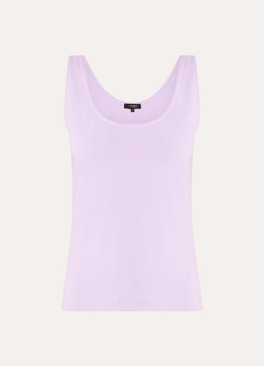Claudia Sträter Tanktop met ronde hals - voorkant lila