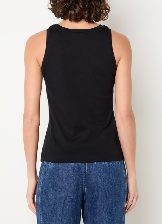 Claudia Sträter Tanktop met ronde hals - achterkant 4 zwart