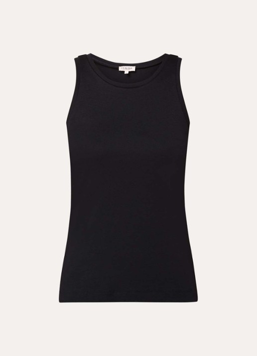 Claudia Sträter Tanktop met ronde hals - voorkant zwart
