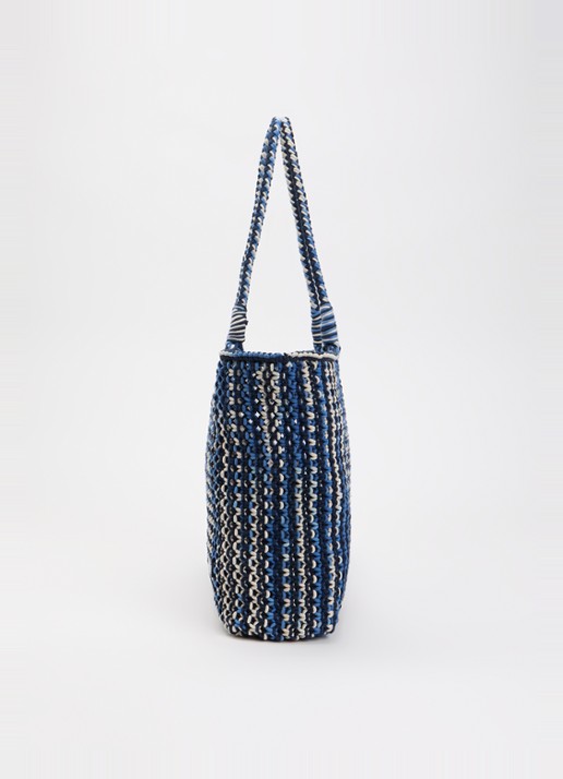 Claudie Pierlot Alienor shopper met print - detail 3 donkerblauw