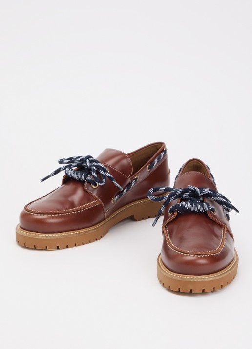 Claudie Pierlot Audrey bootschoen van leer - detail 3 bruin