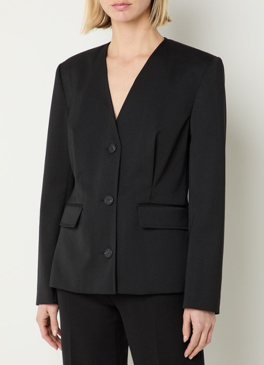 Claudie Pierlot Blazer in wolblend met klepzakken