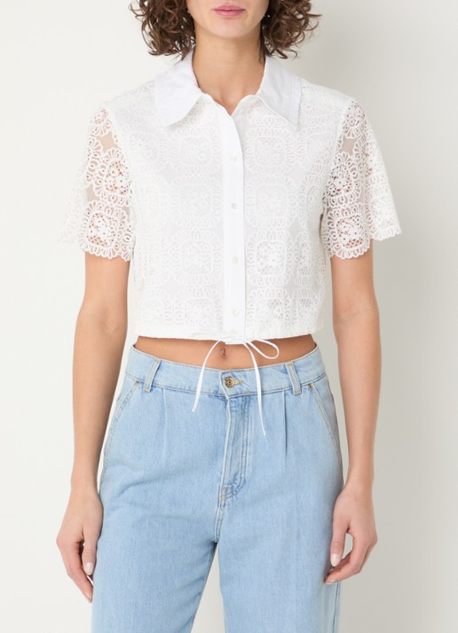 Claudie Pierlot Blouse van broderie