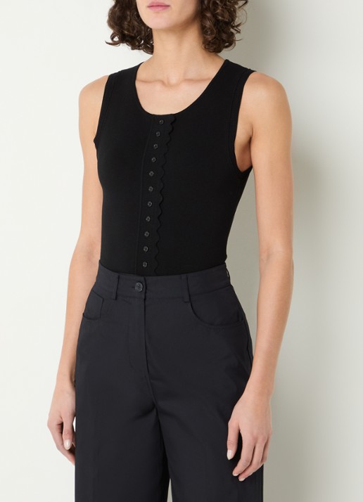 Claudie Pierlot Body top met ronde hals
