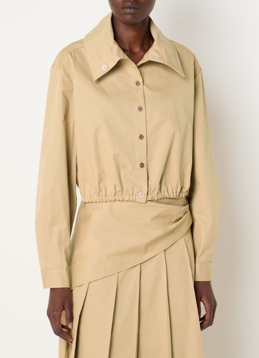 Claudie Pierlot Cropped blouse met elastische band