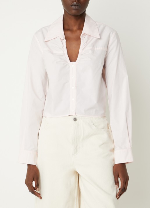 Claudie Pierlot Cropped blouse met V-hals