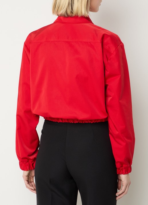 Claudie Pierlot Cropped jack met steekzakken - achterkant 4 rood