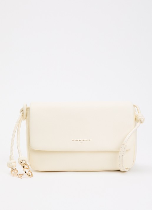Claudie Pierlot Crossbodytas van lamsleer met logo