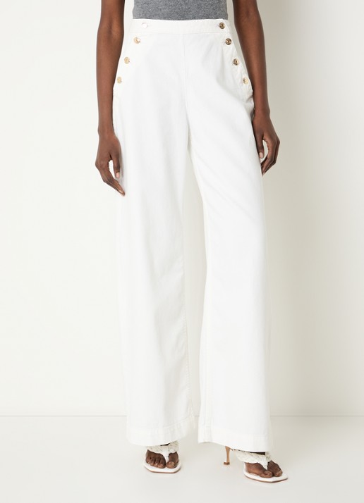 Claudie Pierlot Denise high waist straight leg jeans met gekleurde wassing