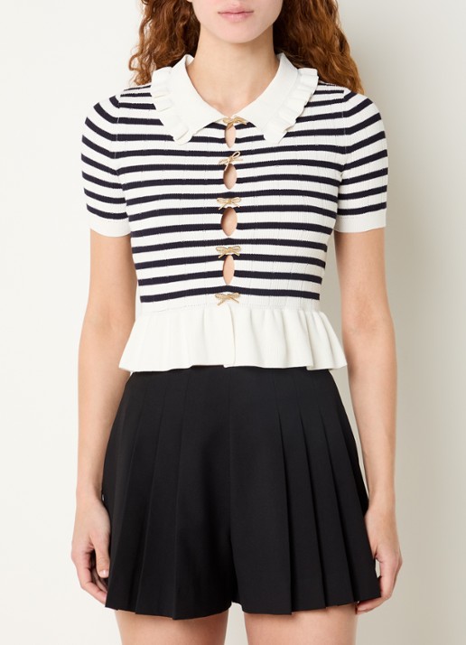 Claudie Pierlot Fijngebreide top met cut-out detail