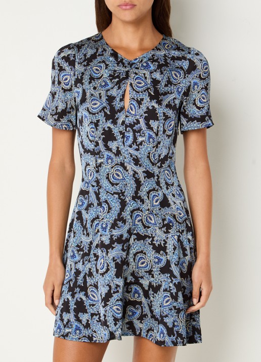 Claudie Pierlot Fonce mini jurk met paisley dessin