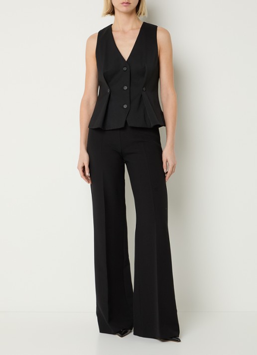 Claudie Pierlot Gilet in wolblend - voorkant 4 zwart