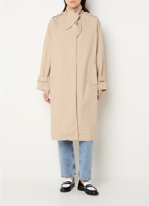 Claudie Pierlot Gisele trenchcoat met steekzakken