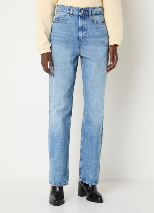 Claudie Pierlot High waist straight leg jeans met medium wassing