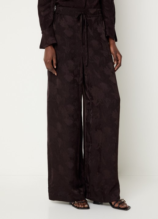 Claudie Pierlot High waist wide fit broek met print